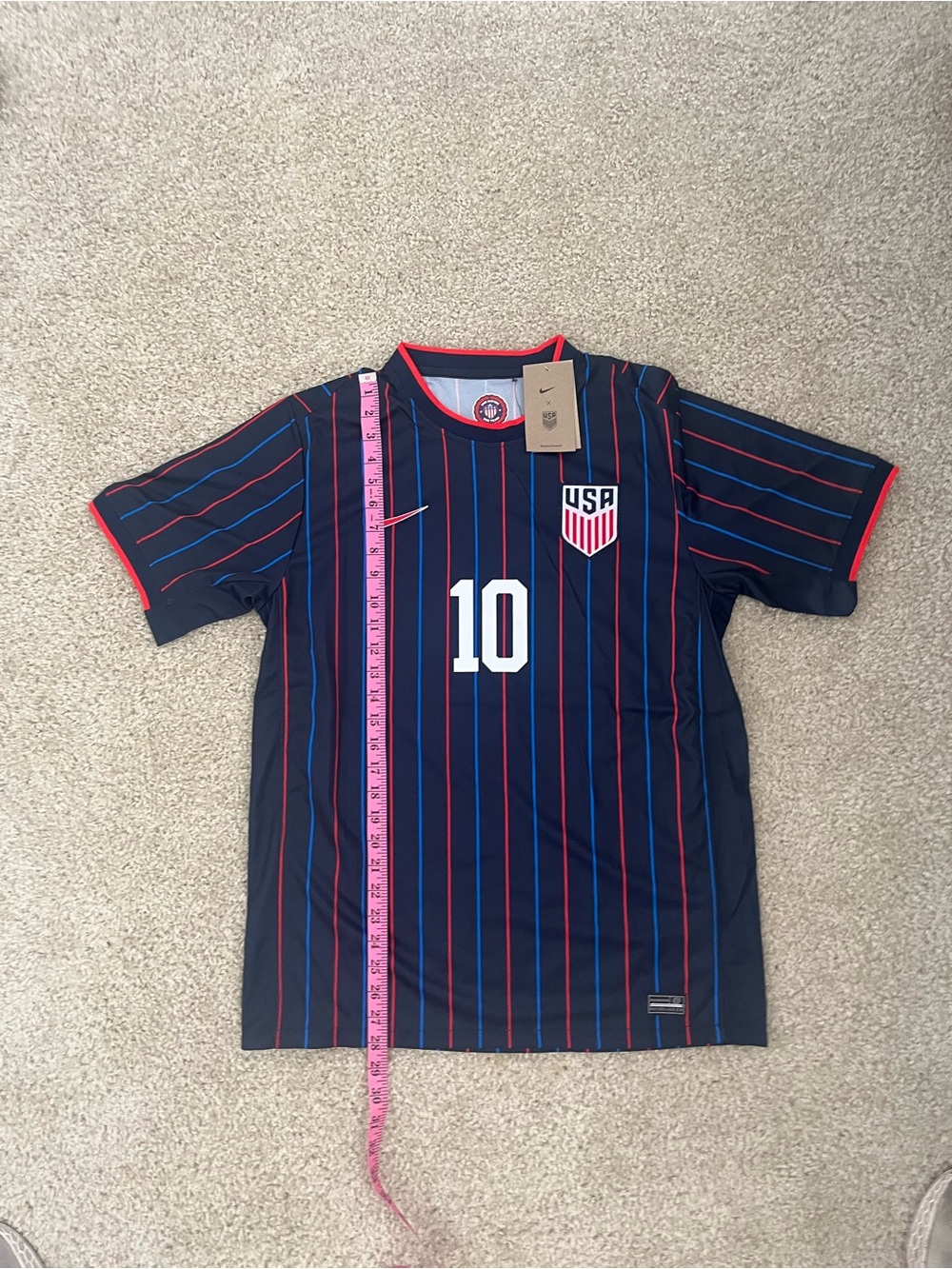 Nike USA Christian Pulisic World Cup Soccer Jersey #10 Size Large NWT Team USA - Picture 3 of 7